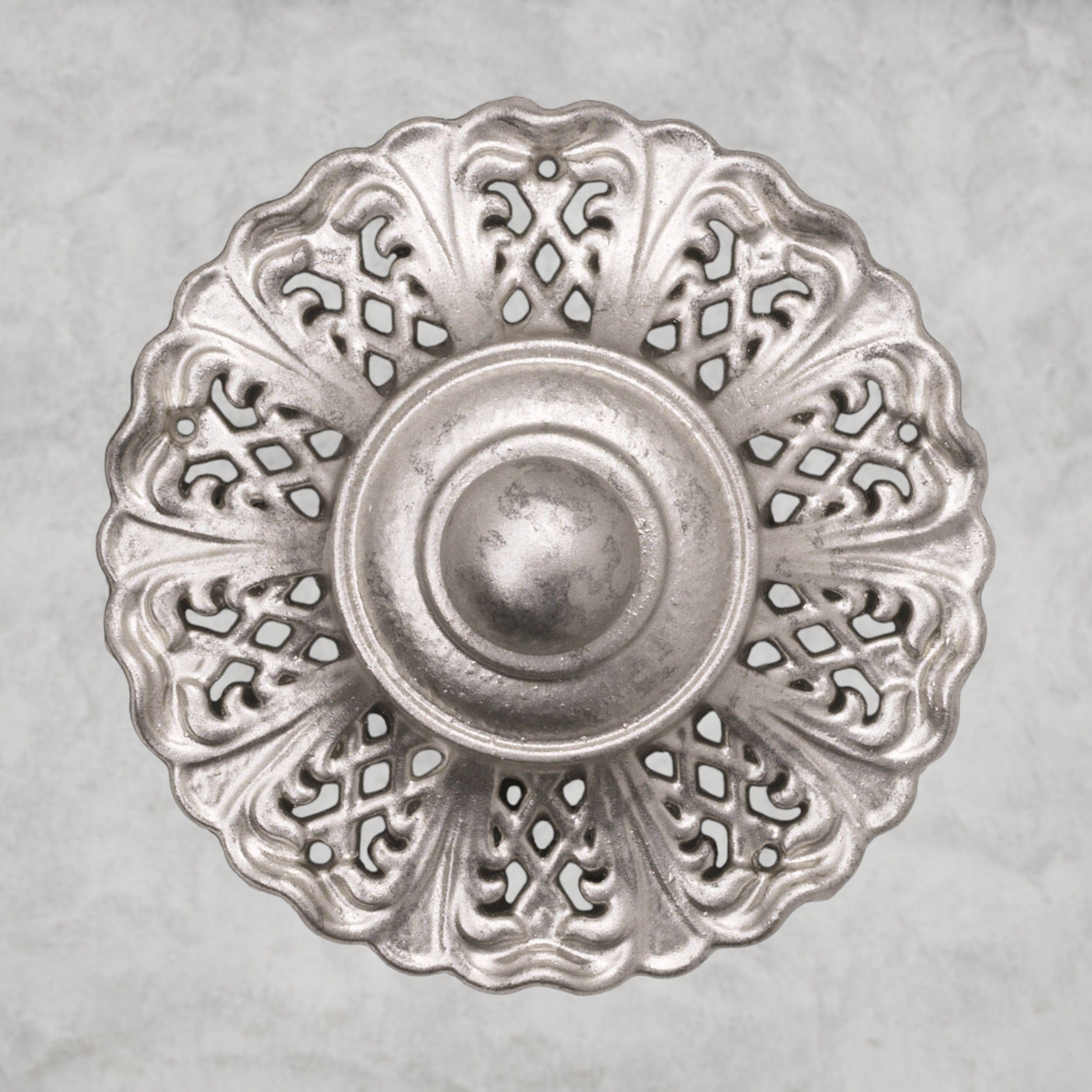 Antique Silver / Clear Heritage Crystal La Scala Chandelier 33"