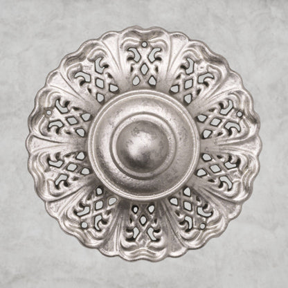 Antique Silver / Clear Heritage Crystal La Scala Chandelier 33"