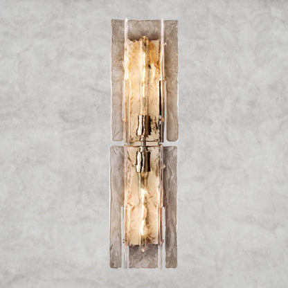 Lattice Clear Glass Sconce 15", 30"