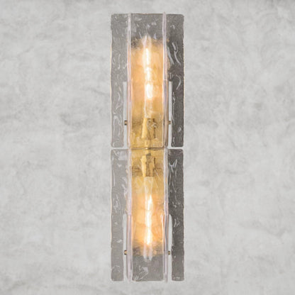 Lattice Clear Glass Sconce 15", 30"