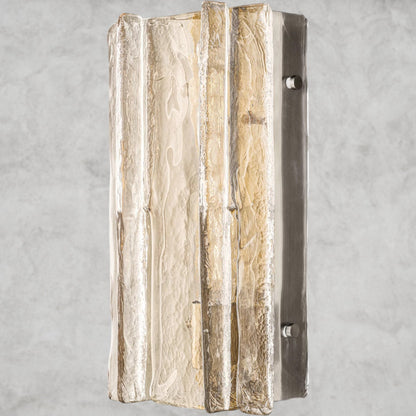 15" / Nickle Lattice Clear Glass Sconce 15", 30"