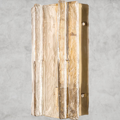 15" / Brass Lattice Clear Glass Sconce 15", 30"