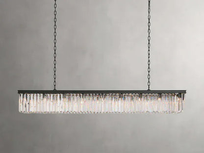 72" / Bronze Leyland Rectangular Chandelier 60", 71.5"
