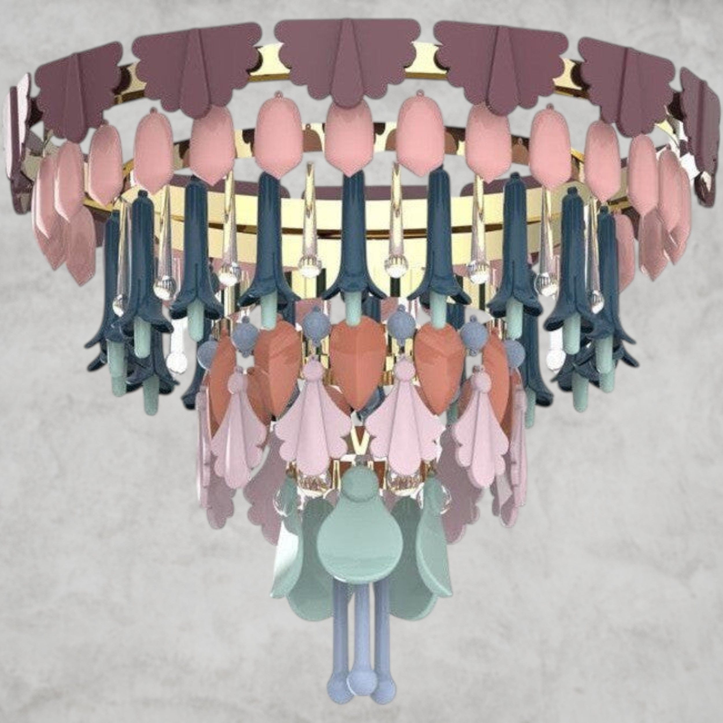 Fall / Small Lladro Seasons Chandelier