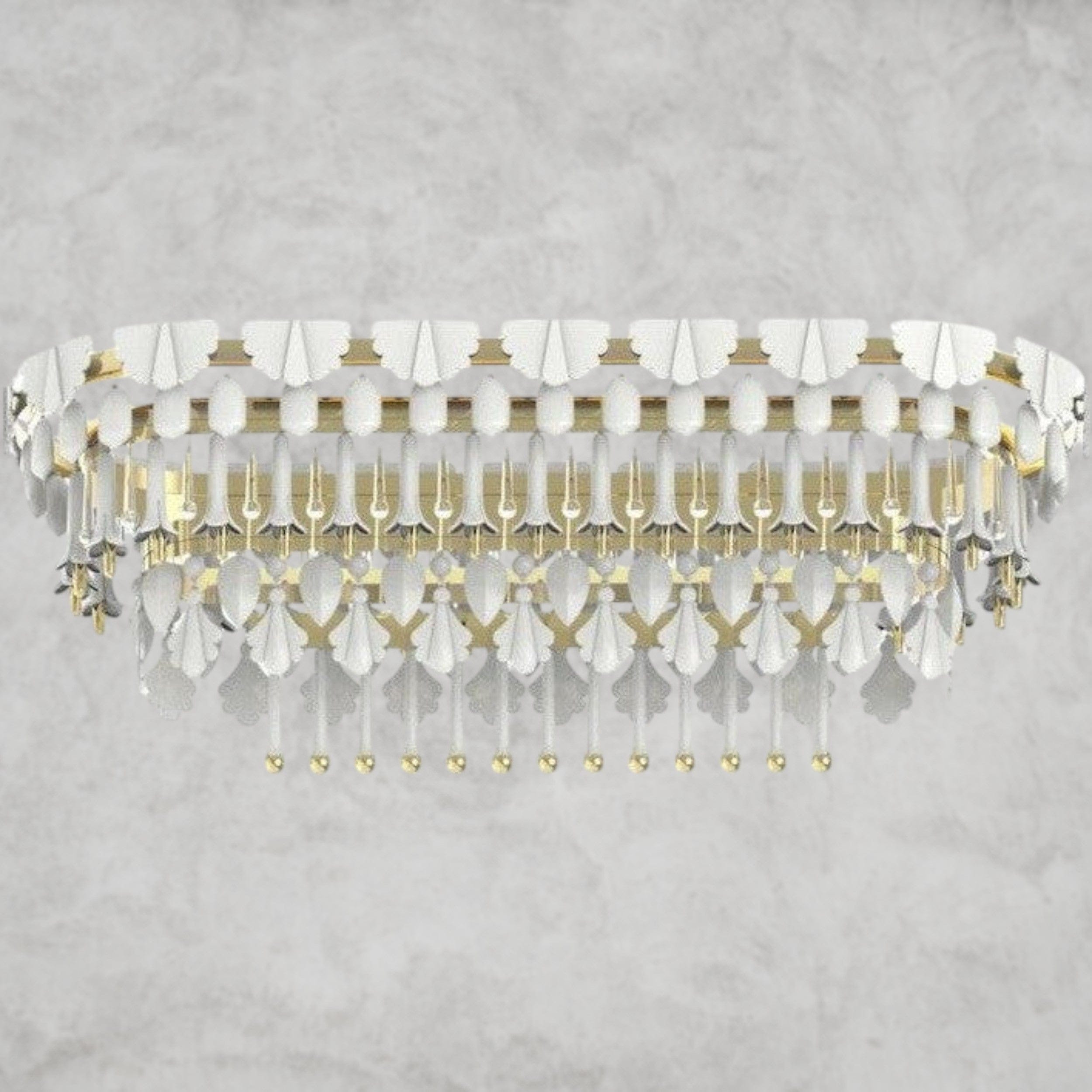 Sunrise Lladro Seasons Oval Chandelier
