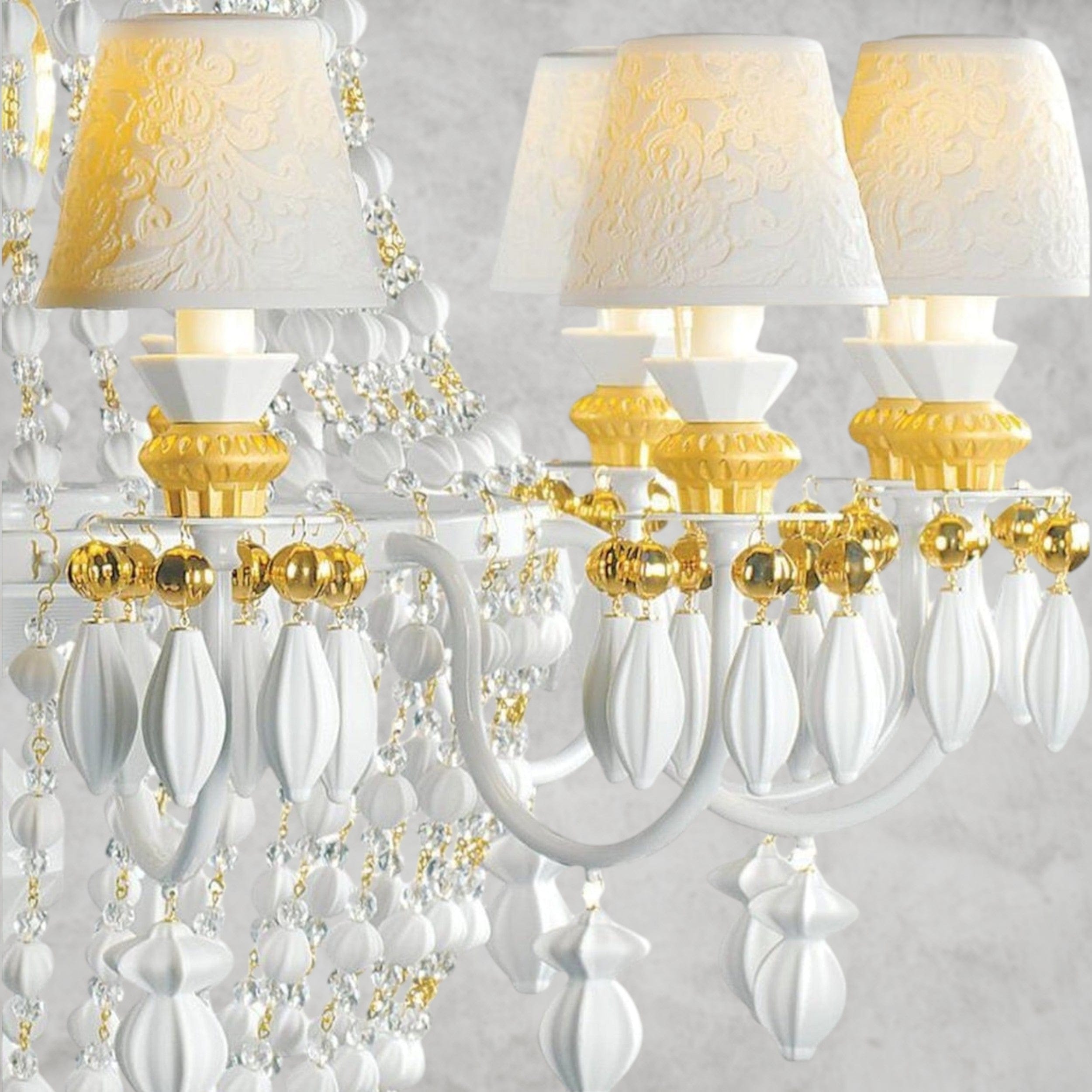 Lladro Winter Palace 12-Lights Chandelier