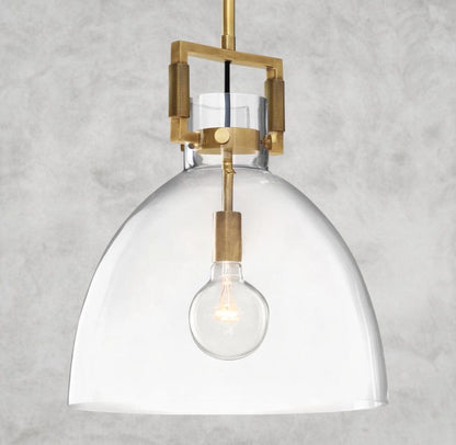 Machinist Glass Cloche Pendant 10", 14", 18"