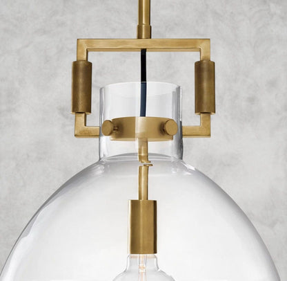 Machinist Glass Cloche Pendant 10", 14", 18"