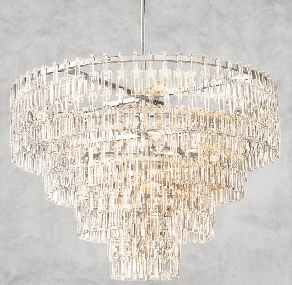 48" / Nickle Marignan Tiered Round Chandelier 36", 48", 60"
