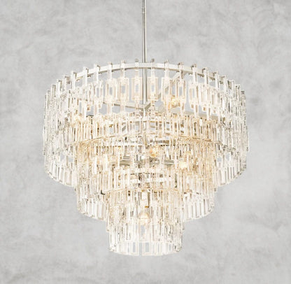 36" / Nickle Marignan Tiered Round Chandelier 36", 48", 60"