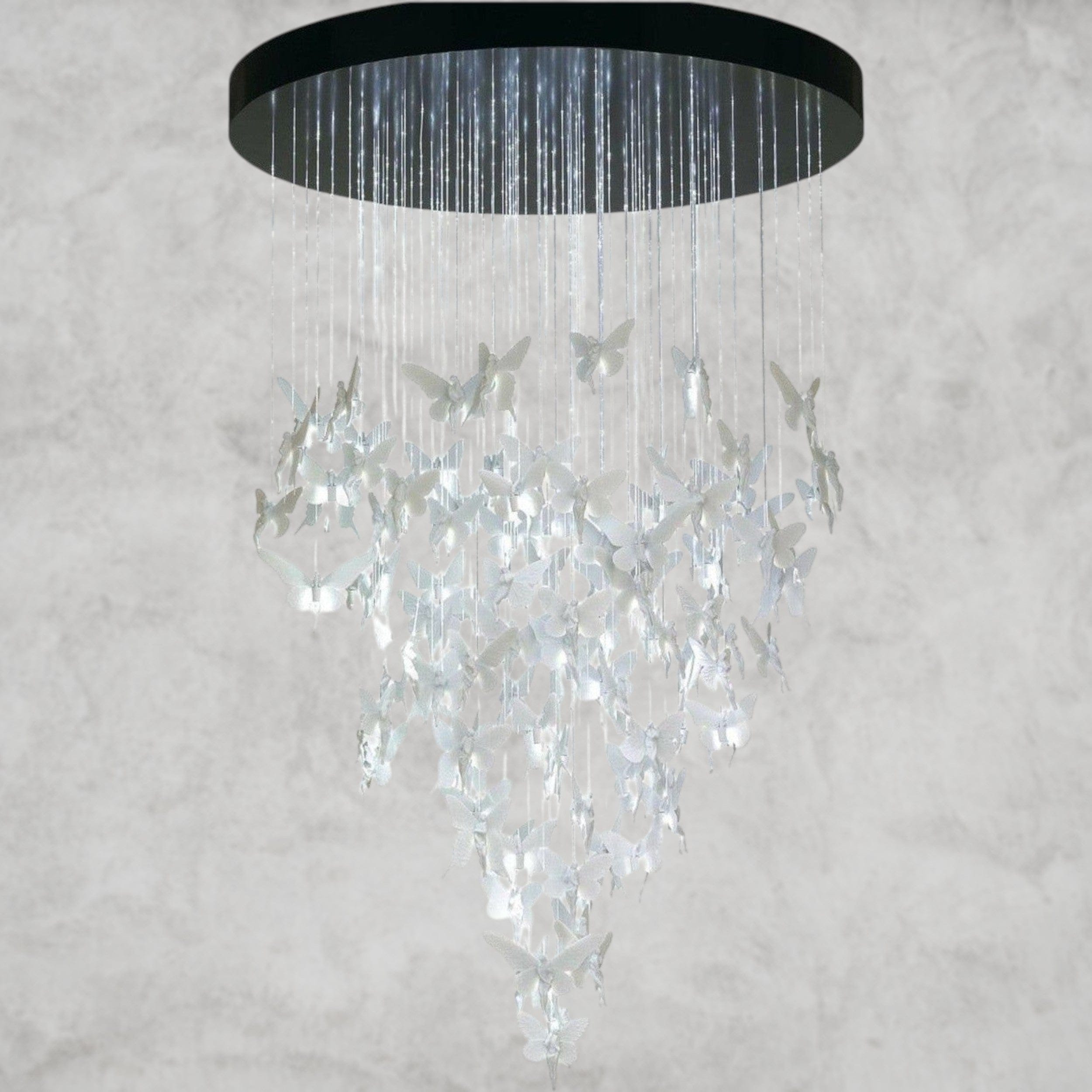 White Niagara Chandelier 43"
