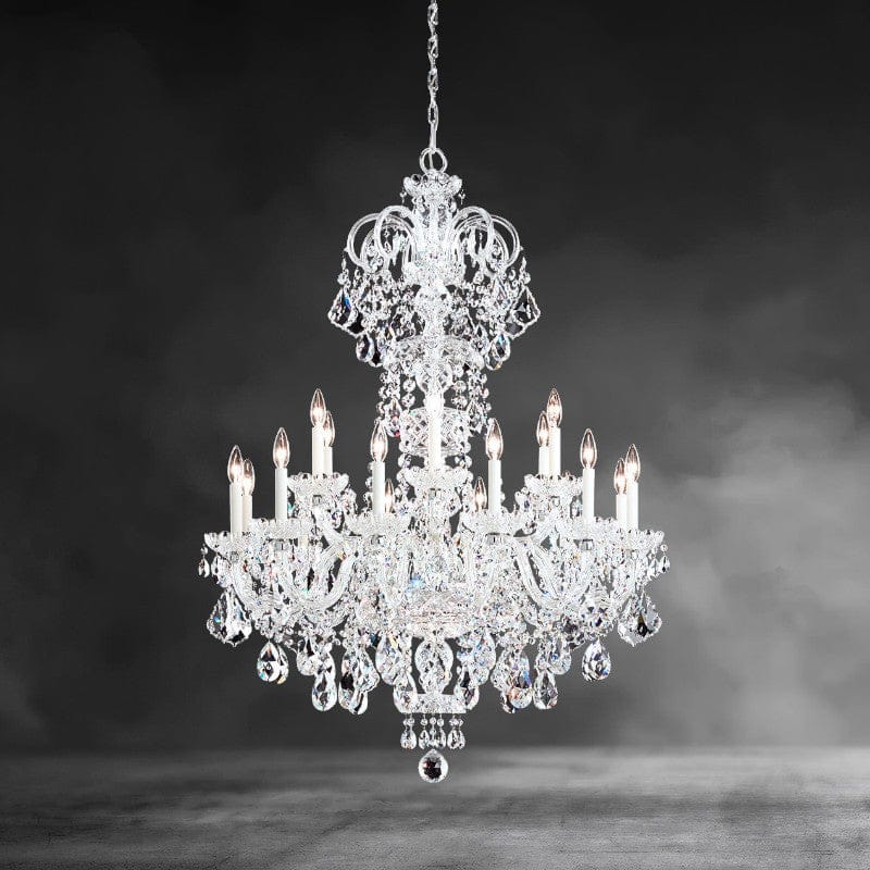 Gold / Clear Heritage Crystal Olde World Chandelier 36"
