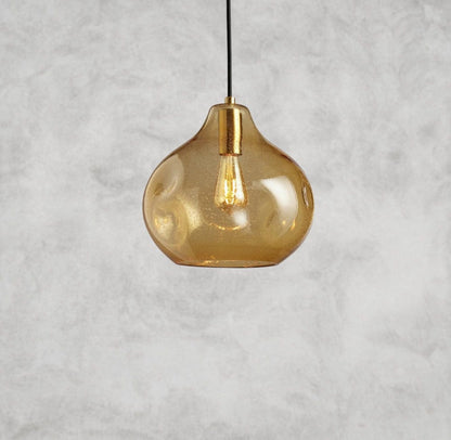 AMBER Organic 12" Glass Pendant