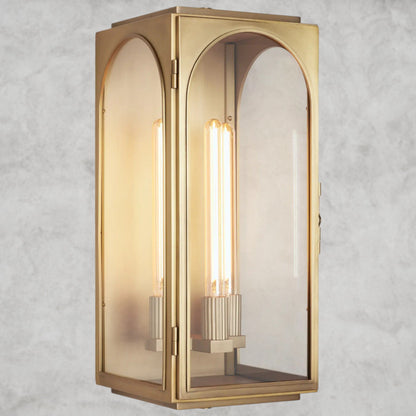 24" / Brass Palladian Outdoor Sconce 13", 19", 24"