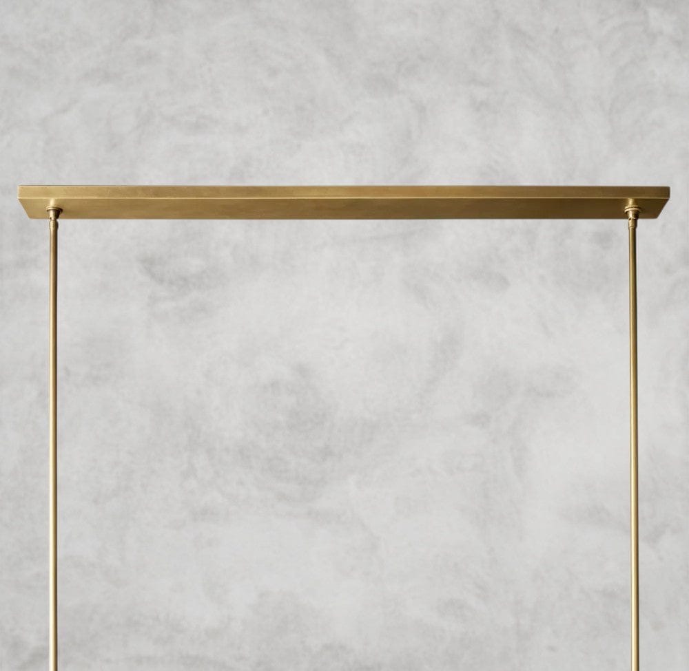 Pauillac Fabric Shade Linear Chandelier 49", 60"