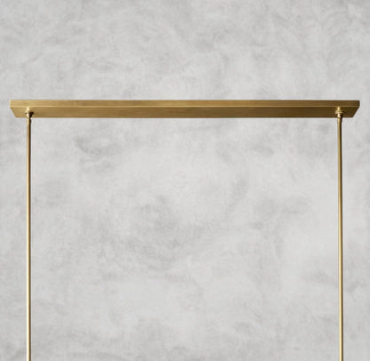 Pauillac Fabric Shade Linear Chandelier 49", 60"