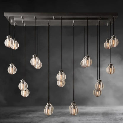 54" / Bronze Pearl Rectangular Chandelier 36", 54", 72"