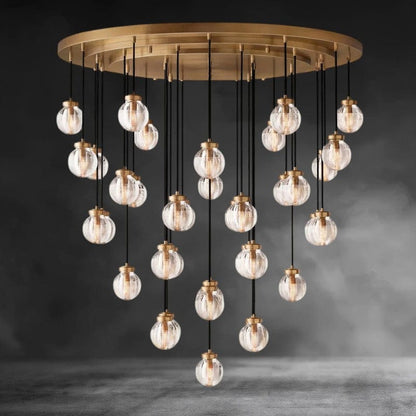 Pearl Round Chandelier 38", 48", 60"