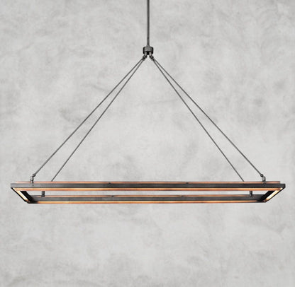 62" Peralta Rectangular Chandelier 48", 62"