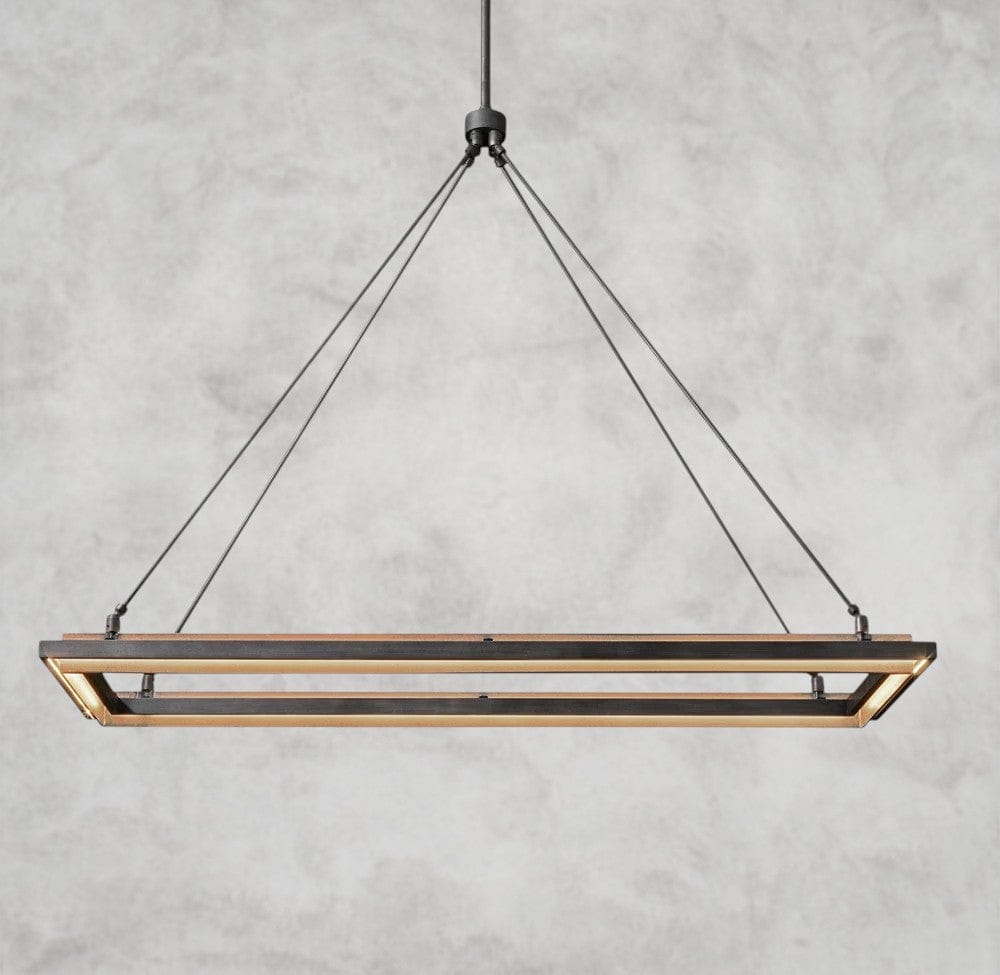 48" Peralta Rectangular Chandelier 48", 62"