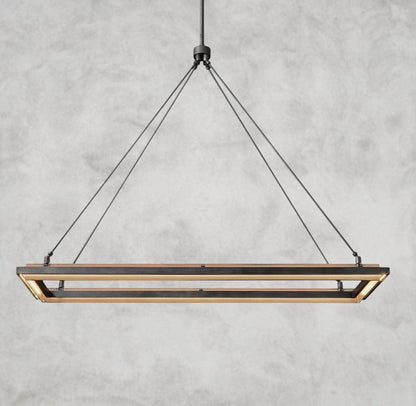 48" Peralta Rectangular Chandelier 48", 62"