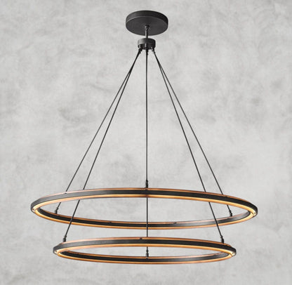 2-Tier 60" Peralta Round Chandelier 36", 48", 60", 2-Tier 60"