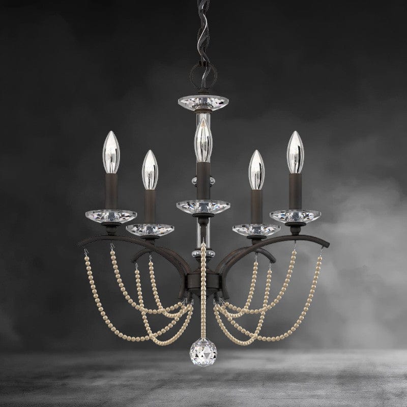 Priscilla Crystal Candlestick Chandelier 18"