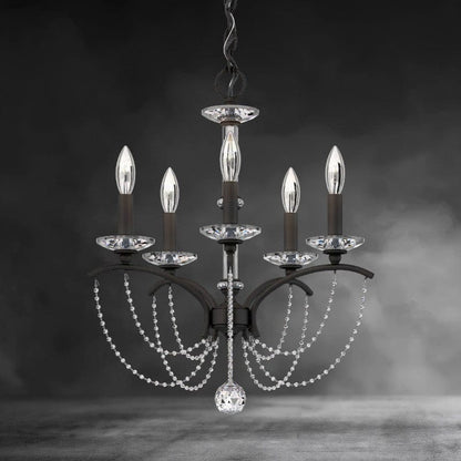 Priscilla Crystal Candlestick Chandelier 18"