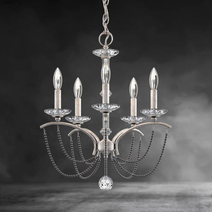 Priscilla Crystal Candlestick Chandelier 18"