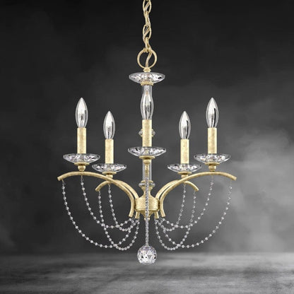 Priscilla Crystal Candlestick Chandelier 18"