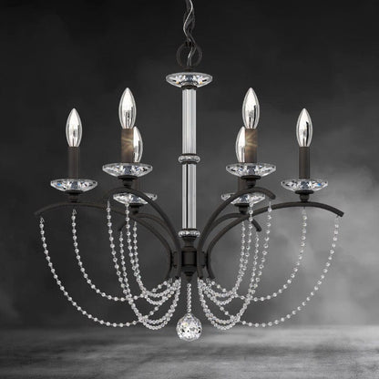 Priscilla Crystal Candlestick Chandelier 23"