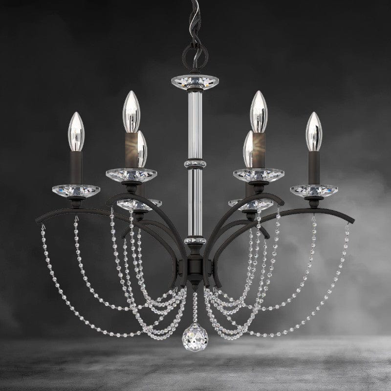 Priscilla Crystal Candlestick Chandelier 23"