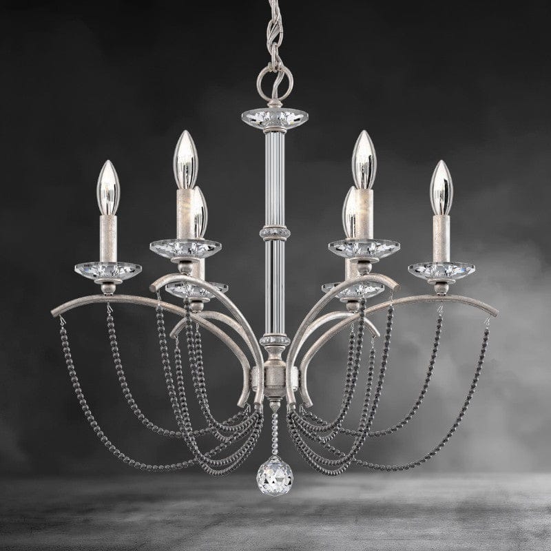 Priscilla Crystal Candlestick Chandelier 23"