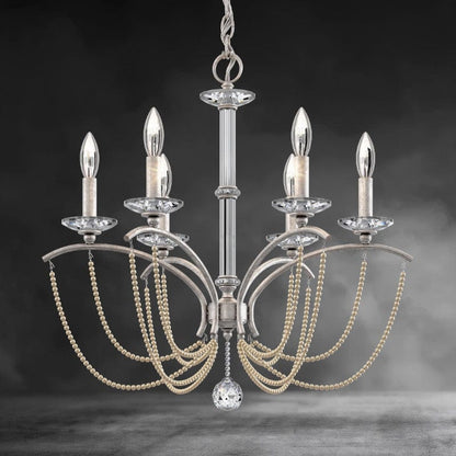 Priscilla Crystal Candlestick Chandelier 23"