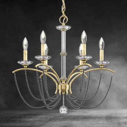 Priscilla Crystal Candlestick Chandelier 23"