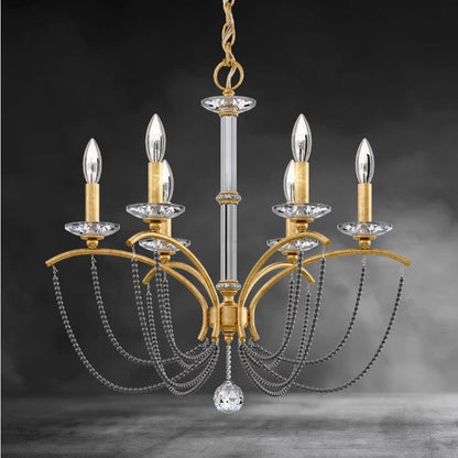 Priscilla Crystal Candlestick Chandelier 23"