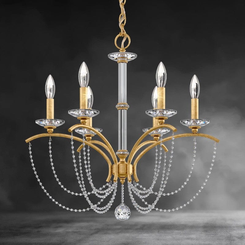Priscilla Crystal Candlestick Chandelier 23"