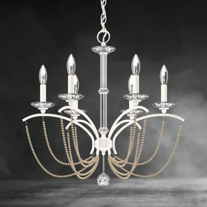 Priscilla Crystal Candlestick Chandelier 23"