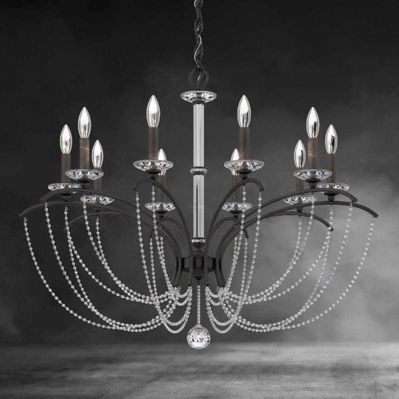 Priscilla Crystal Candlestick Chandelier 36"