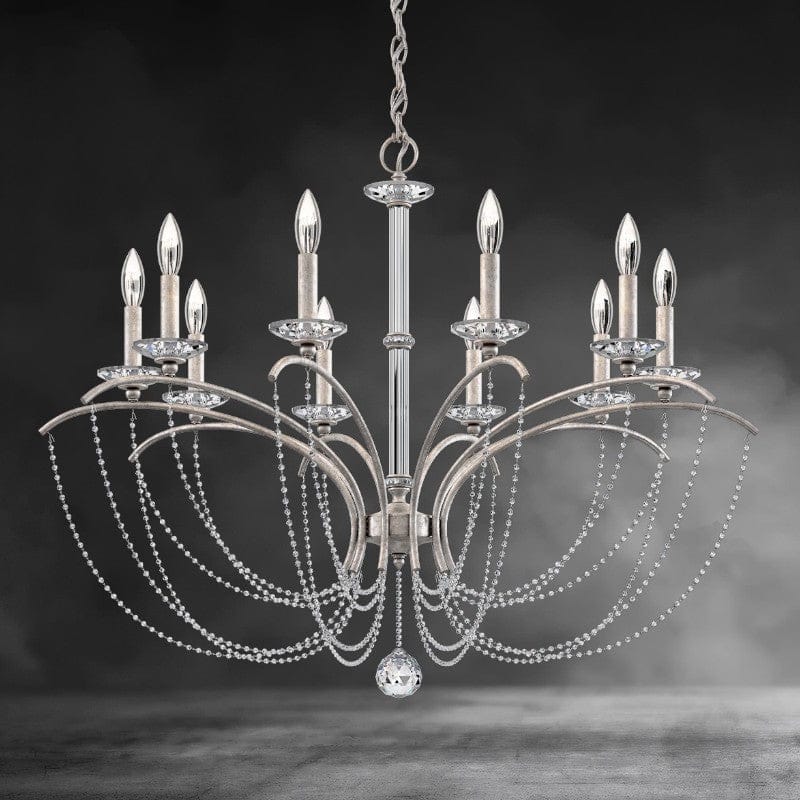 Priscilla Crystal Candlestick Chandelier 36"