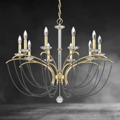 Priscilla Crystal Candlestick Chandelier 36"