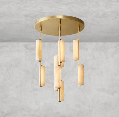 Audubon Alabaster Round Chandelier 24", 40", 56"