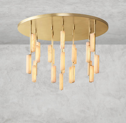 Audubon Alabaster Round Chandelier 24", 40", 56"