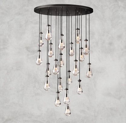 47" / Bronze Rain Round Chandelier 18", 36", 47", 60"