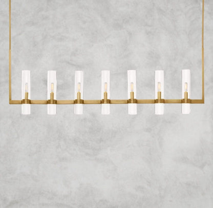 59" / Brass Ravelle Linear Chandelier 59", 73"