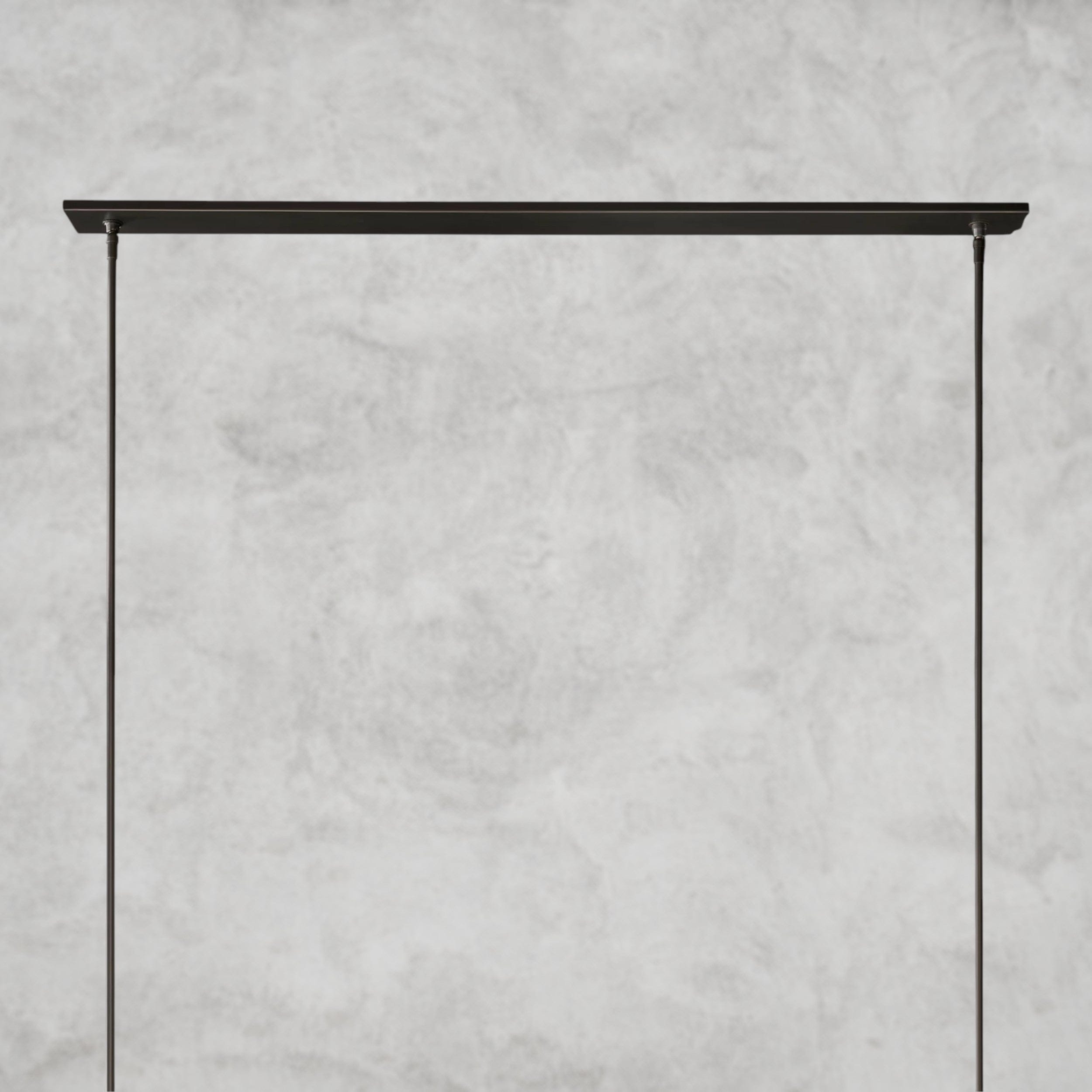 Ravelle Linear Milk Glass Chandelier 59", 71"