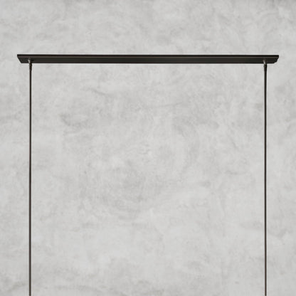 Ravelle Linear Milk Glass Chandelier 59", 71"