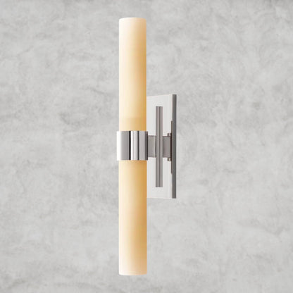 Nickle Ravelle Milk Glass Linear Sconce