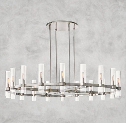 60" / Nickle Ravelle Round Chandelier 36", 48", 60"