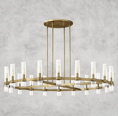60" / Brass Ravelle Round Chandelier 36", 48", 60"